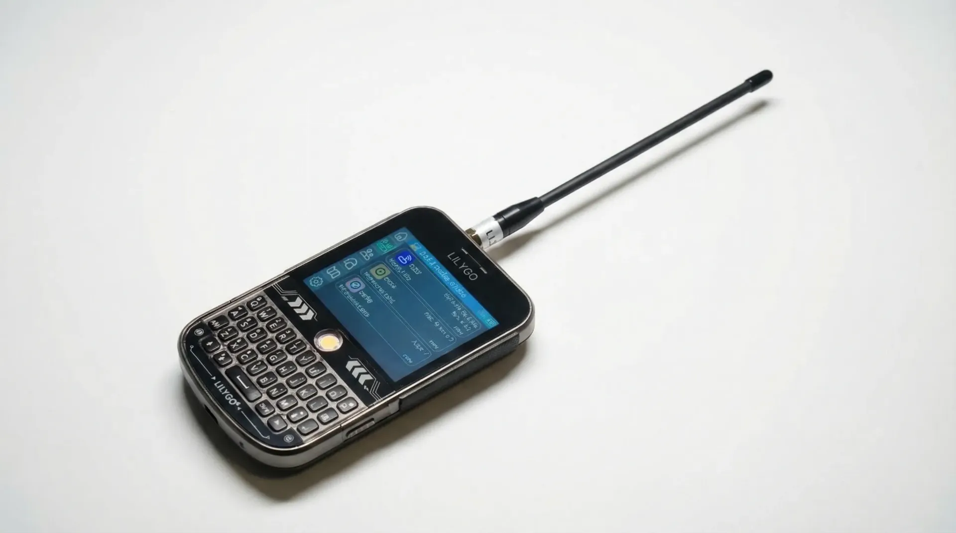 LILYGO T-Deck Plus – ohne Community Abo Silber - mit Touchscreen und Tastatur und externe Antennen - Meshtastic/LoRa